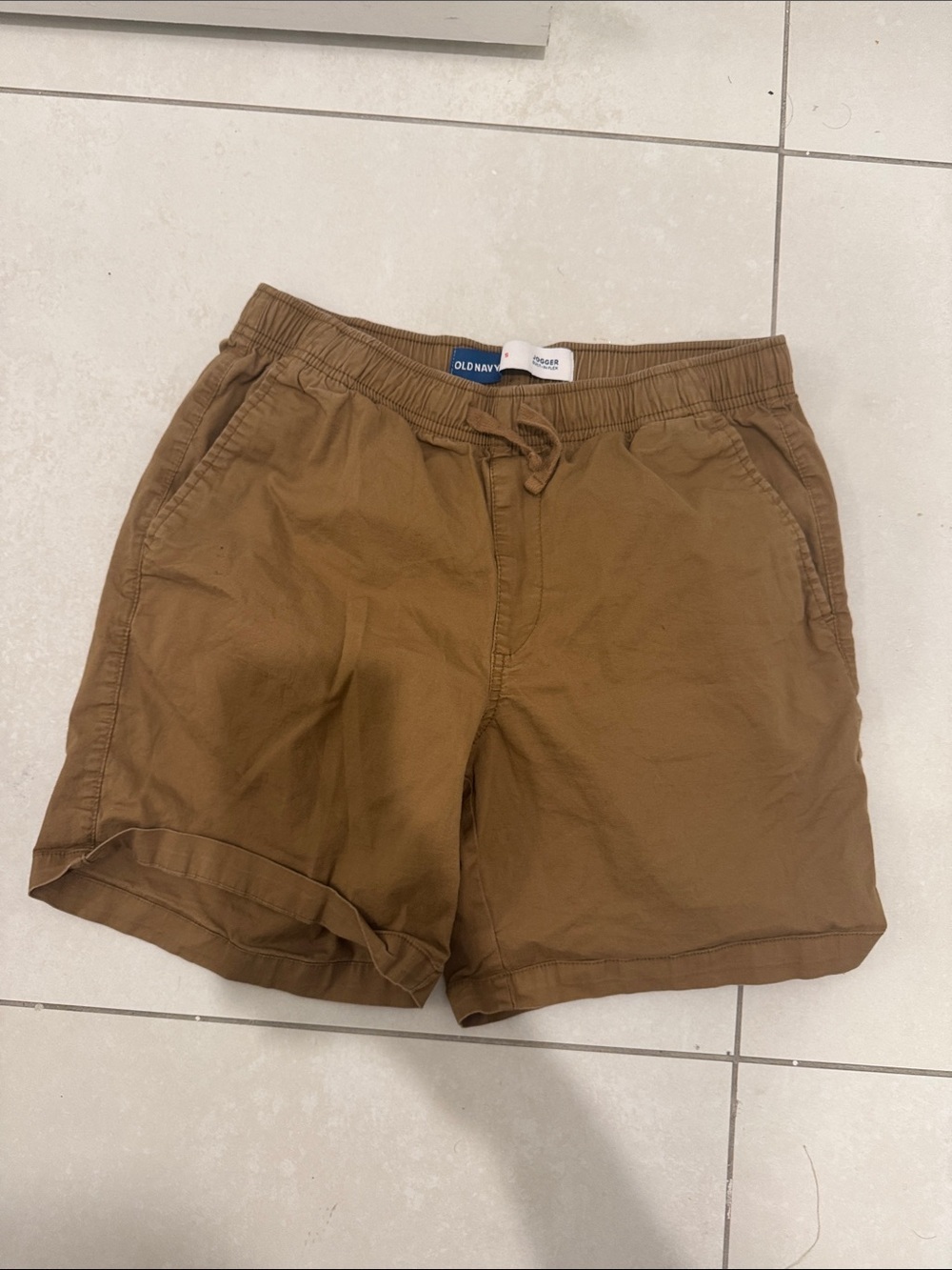 Old Navy Tan Brown Drawstring Casual Shorts